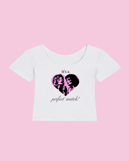 Perfect Match | Y2K Baby Tee