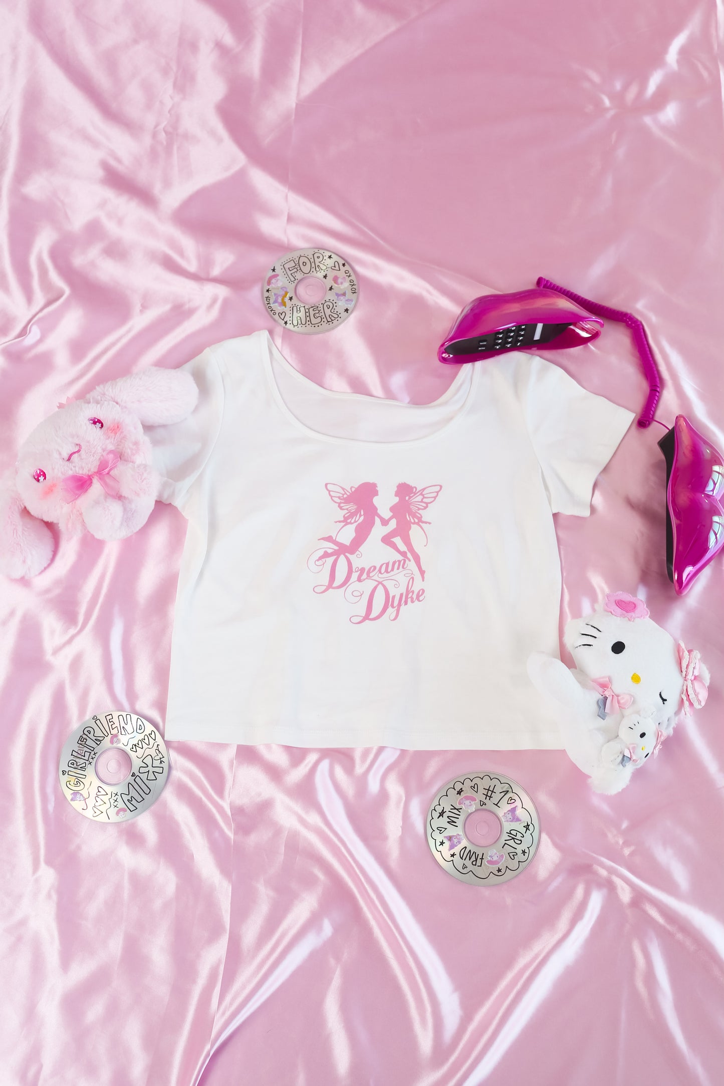 Dream Dyke Logo | Y2K Baby Tee