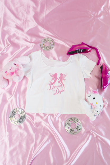 Dream Dyke Logo | Y2K Baby Tee